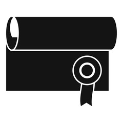 Poster - justice diploma icon. simple illustration of justice diploma vector icon for web design isolated on 