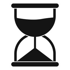 Poster - Hourglass icon. Simple illustration of hourglass vector icon for web design isolated on white background