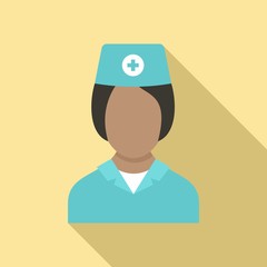 Poster - nurse character icon. flat illustration of nurse character vector icon for web design