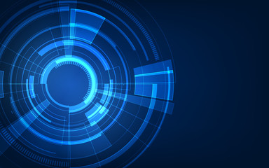 Poster - abstract futuristic background technology sci fi concept