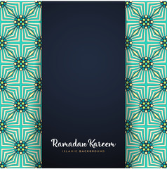 Wall Mural - ramadan kareem greeting card design with mandala