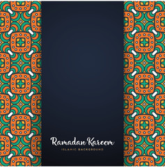 Wall Mural - ramadan kareem greeting card design with mandala