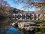 Roman bridge at Trespuentes, Alava, Basque Country, Spain