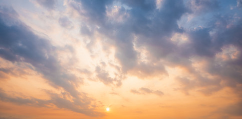 Wall Mural - sunset sky for background,sunrise sky and cloud at morning.