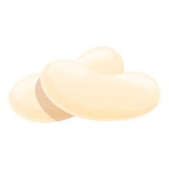 Poster - Navy beans icon. Cartoon of navy beans vector icon for web design isolated on white background