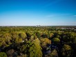 High angle shot of Greensboro with a lot of beautiful autumn trees