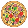 Whole pizza theme image 1