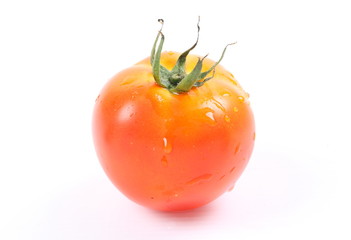 Tomatoes isolated on white