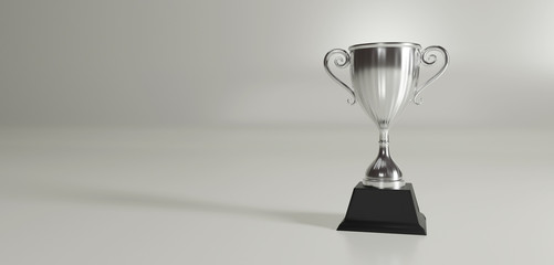 Wall Mural - silver trophy cup