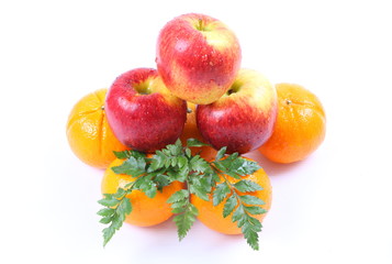 Healthy fruit isolated on white background