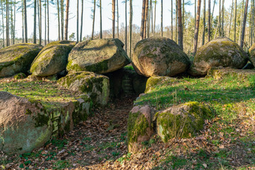 Wall Mural - Prehistoric megalith dolmen Kuechentannen near Haldensleben in Germany