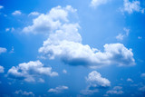 Fototapeta Na sufit - Natural white clouds in the blue sky