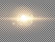 © timchig - Glow isolated white transparent light effect set, lens flare, explosion, glitter, line, sun flash, spark and stars. Abstract special effect element design. Shine ray with lighting, sparkling round