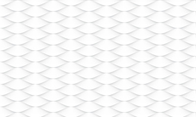 Abstract white fish skin pattern background texture vector illustration.