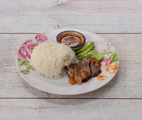 Rice and Fried Pork 