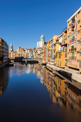 Poster - Girona City River View In Spain