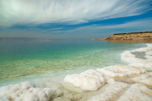 Dead Sea Salt And Landscape