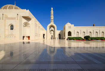 Sultan Qaboos Mosque in Muscat