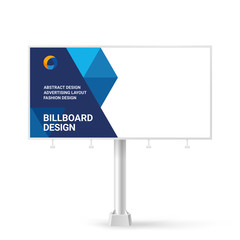 Billboard sign, banner design ideas for outdoor advertising, inspirational graphic design for placing photos and text, vector red background	
