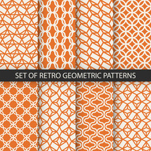 Collection Of Retro Vector Seamless Patterns. Set Of 8 Color Textures For Your Design