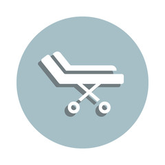 Poster - Stretcher badge icon. Simple glyph, flat vector of blood donation icons for ui and ux, website or mobile application