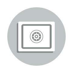 Aufkleber - safe badge icon. simple glyph, flat vector of banking icons for ui and ux, website or mobile applica