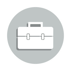 Poster - briefcase badge icon. Simple glyph, flat vector of Banking icons for ui and ux, website or mobile application