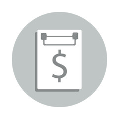 Poster - credit contract badge icon. Simple glyph, flat vector of Banking icons for ui and ux, website or mobile application
