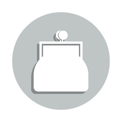 Poster - women wallet badge icon. Simple glyph, flat vector of Banking icons for ui and ux, website or mobile application