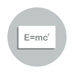 Poster - mathematical formula badge icon. simple glyph, flat vector of web icons for ui and ux, website or mo