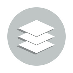 Aufkleber - layer badge icon. Simple glyph, flat vector of web icons for ui and ux, website or mobile application