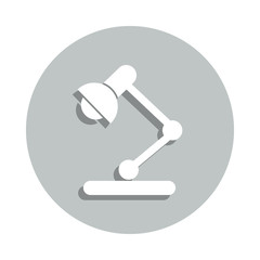 Aufkleber - table lamp badge icon. Simple glyph, flat vector of web icons for ui and ux, website or mobile application