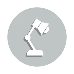 Aufkleber - table lamp badge icon. Simple glyph, flat vector of web icons for ui and ux, website or mobile application