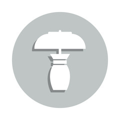 Aufkleber - table lamp badge icon. Simple glyph, flat vector of web icons for ui and ux, website or mobile application