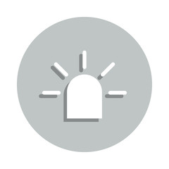 Aufkleber - siren badge icon. Simple glyph, flat vector of web icons for ui and ux, website or mobile application