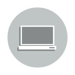 Aufkleber - computer badge icon. Simple glyph, flat vector of web icons for ui and ux, website or mobile application