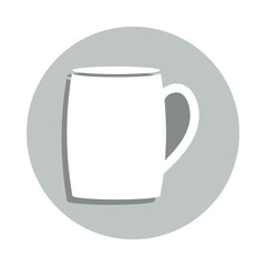Poster - tea cup badge icon. Simple glyph, flat vector of web icons for ui and ux, website or mobile application