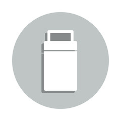 Poster - suitcase badge icon. Simple glyph, flat vector of web icons for ui and ux, website or mobile application