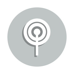 Poster - antenna sign badge icon. Simple glyph, flat vector of web icons for ui and ux, website or mobile application