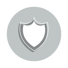 Aufkleber - shield badge icon. Simple glyph, flat vector of web icons for ui and ux, website or mobile application