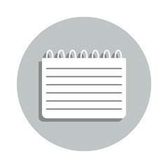 Aufkleber - notebook badge icon. Simple glyph, flat vector of web icons for ui and ux, website or mobile application