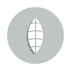 Poster - rugby ball badge icon. Simple glyph, flat vector of web icons for ui and ux, website or mobile application