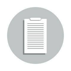 Aufkleber - paper plate badge icon. Simple glyph, flat vector of web icons for ui and ux, website or mobile application
