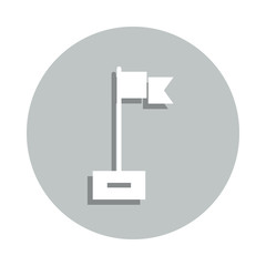 Aufkleber - Flag, win, target, business badge icon. Simple glyph, flat vector of business icons for ui and ux, website or mobile application