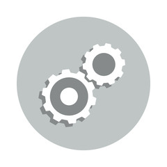 Aufkleber - Gear, settings, business badge icon. Simple glyph, flat vector of business icons for ui and ux, website or mobile application