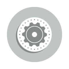 Aufkleber - gear, settings, production badge icon. Simple glyph, flat vector of Business icons for ui and ux, website or mobile application
