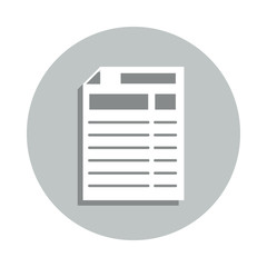 Poster - blank, paper, page badge icon. Simple glyph, flat vector of Business icons for ui and ux, website or mobile application