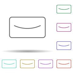 Poster - Email multi color icon. Simple thin line, outline vector of school icons for ui and ux, website or mobile application