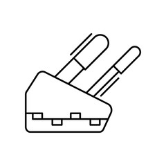 Poster - Knife box icon. Simple line, outline vector elements of kitchen object for ui and ux, website or mobile application