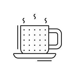 Poster - Coffee cup icon. Simple line, outline vector elements of kitchen object for ui and ux, website or mobile application